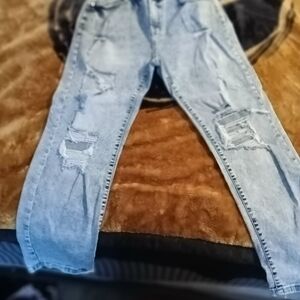Women's Light Blue Straight Leg Jeans.  Never Worn